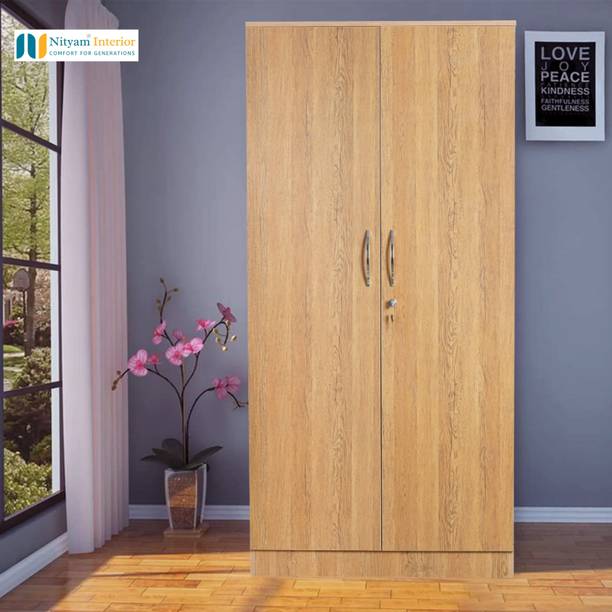 NITYAM Engineered Wood 2 Door Wardrobe