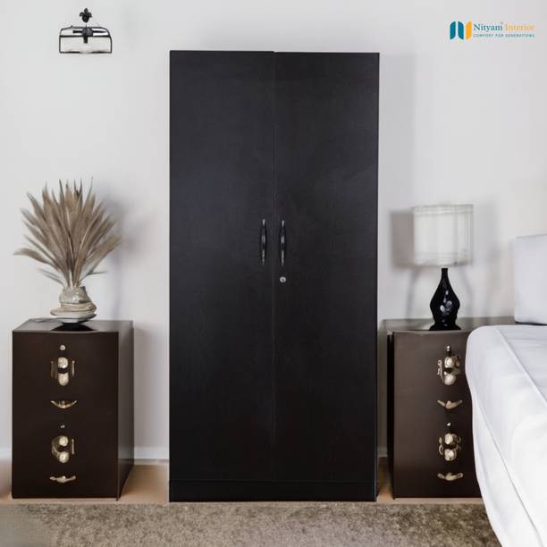 NITYAM Engineered Wood 2 Door Wardrobe