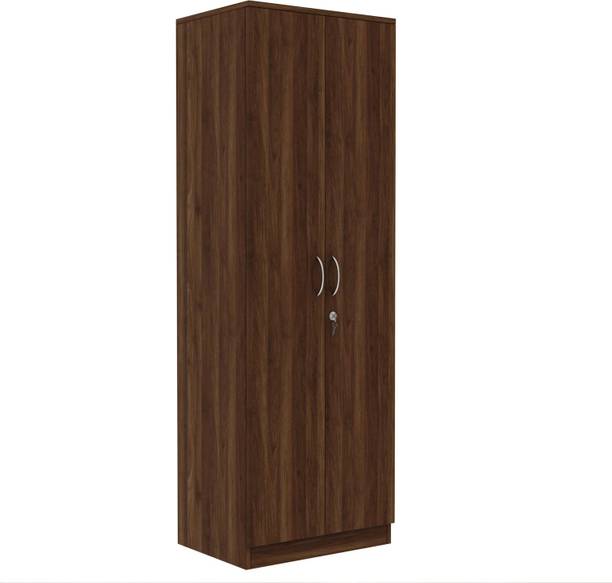 Wooden Street Mishka 2 Door Wardrobe with Shelves Engineered Wood 2 Door Wardrobe