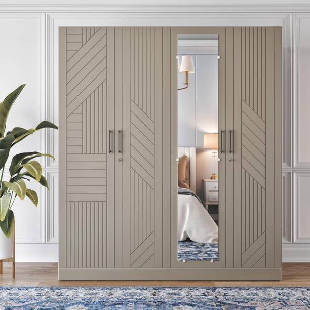 Wakefit Tyrian Engineered Wood 4 Door Wardrobe