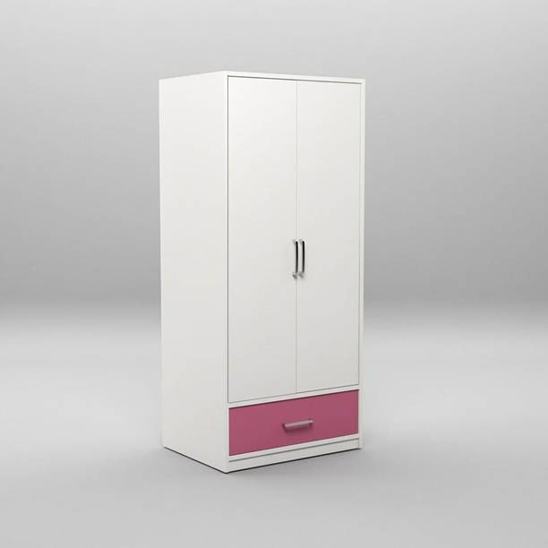 Floresta Wud Engineered Wood Wardrobe / Almari With Storage For Bed Room / Kids Room . Engineered Wood 2 Door Wardrobe