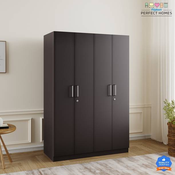 Flipkart Perfect Homes Olympus Engineered Wood 4 Door Wardrobe