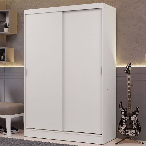 Madesa Luke Single Wardrobe Engineered Wood 2 Door Wardrobe