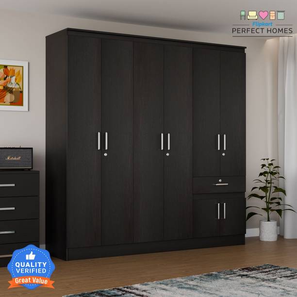 Flipkart Perfect Homes Julian Engineered Wood 6 Door Wardrobe