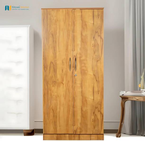 NITYAM Engineered Wood 2 Door Wardrobe
