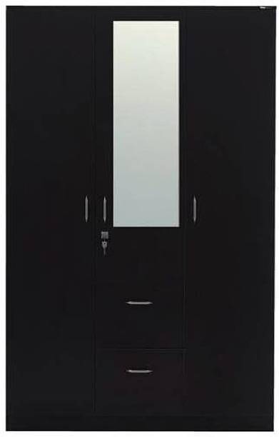 CASPIAN Wooden Almirah for Clothes and Stacking space -Home Furniture Storage Engineered Wood 3 Door Wardrobe