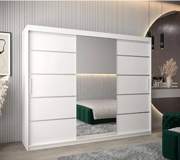 Grand Furnish Engineered Wood Wardrobe Engineered Wood 3 Door Wardrobe