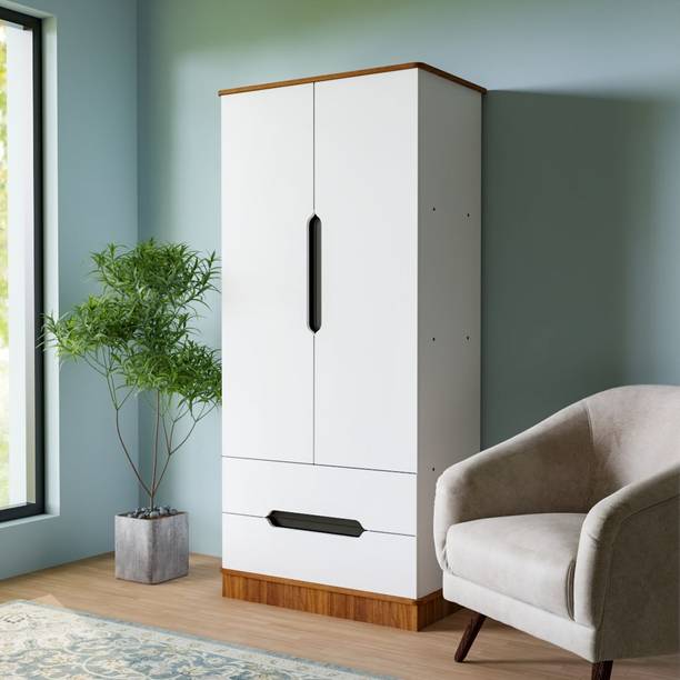 NEUDOT Glamora Engineered Wood 2 Door Wardrobe