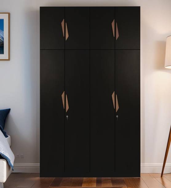 Mintwud from Pepperfry Maya 4 Door Wooden Wardrobe With Lock For Bedroom/Home Engineered Wood 4 Door Wardrobe