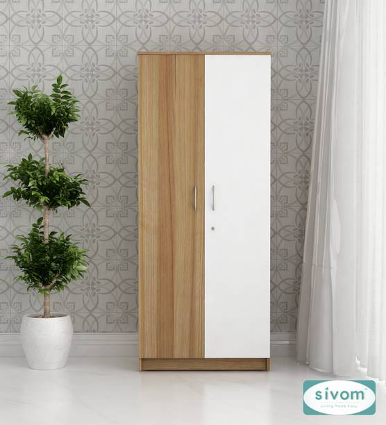 SIVOM SIVOM Oliver Multipurpose Two Door OuterDrawer Wardrobe Engineered Wood 2 Door Wardrobe