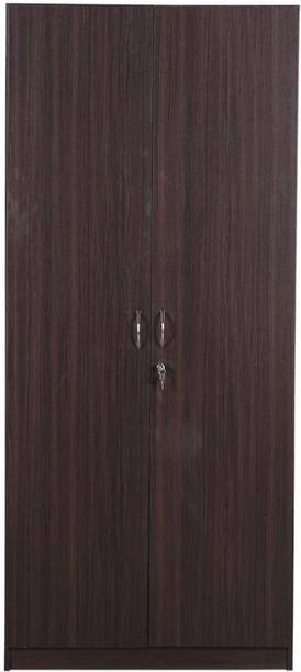 CASPIAN Wooden Almirah for Clothes and Stacking space -Home Furniture Storage Engineered Wood 2 Door Wardrobe
