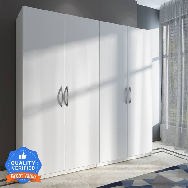 Adithya Engineered Wood 4 Door Wardrobe