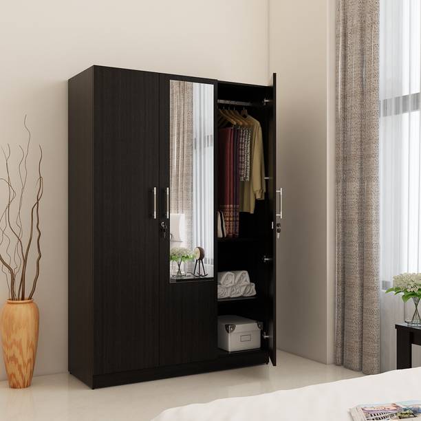 SPACEWOOD Engineered Wood 3 Door Wardrobe