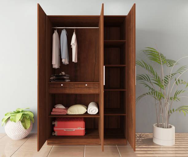 Holzberry Engineered Wood 3 Door Wardrobe