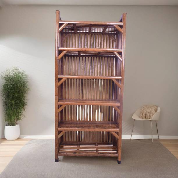 EVRA Clothes Organizer And Multipurpose Shoe Rack Wooden Storage For Home Shelf Engineered Wood 6 Door Wardrobe