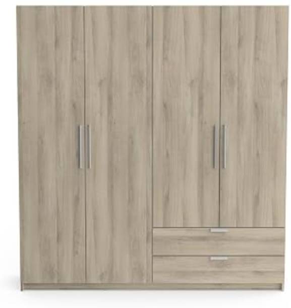 Grand Furnish Engineered Wood Door Wardrobe Engineered Wood 4 Door Wardrobe