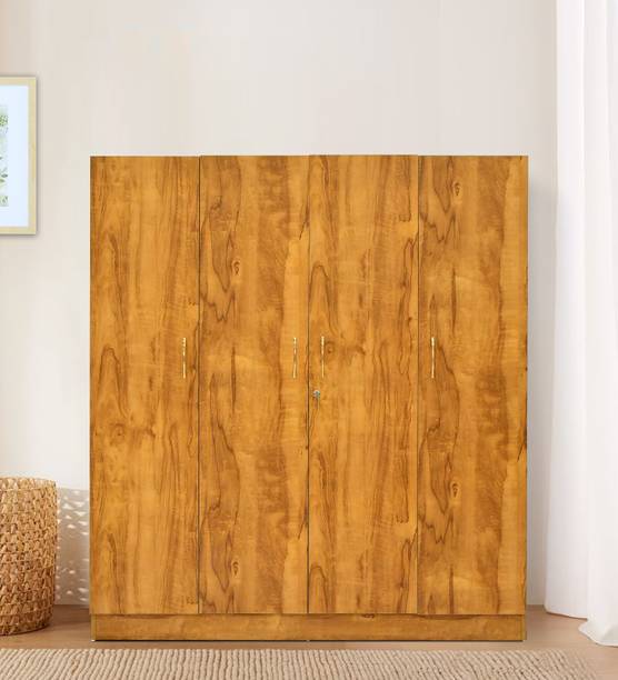 Outkraft Wardrobe Furniture for Clothes,Cupboard Wooden Almirah for Bedroom Engineered Wood 4 Door Wardrobe