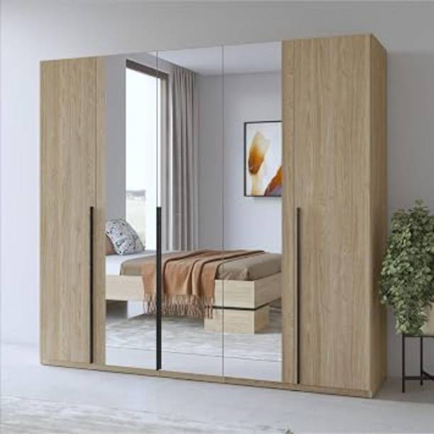 Grand Furnish Engineered Wood Wardrobe Engineered Wood 4 Door Wardrobe