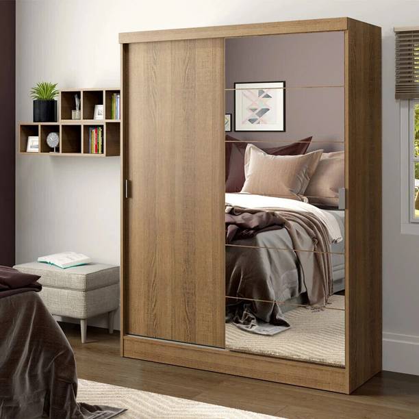 Madesa Luke Couple Wardrobe Engineered Wood 2 Door Wardrobe