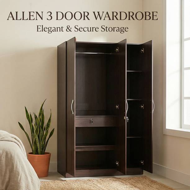 Hometown Allen Plus Engineered Wood 3 Door Wardrobe