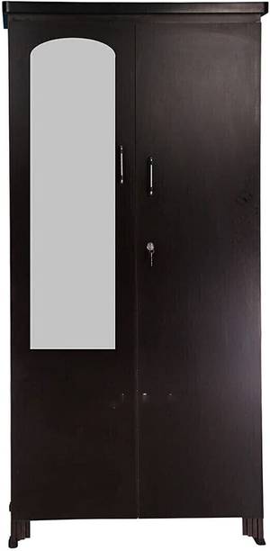 CASPIAN Wooden Almirah for Clothes and Stacking space -Home Furniture Storage Engineered Wood 2 Door Wardrobe