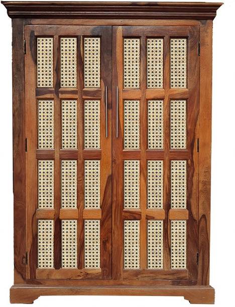 SMAART CRAAFTS Handcrafted Solid Wood 2 Door Wardrobe