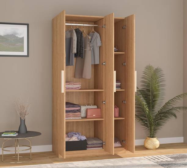 Flipkart Perfect Homes N-WARD-EW-07 B0FQJB6JBM Engineered Wood 3 Door Wardrobe