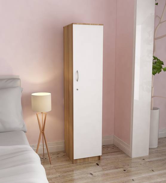 SIVOM Oliver Multipurpose 1 Door Wardrobe / Spacious 4 Shelves Engineered Wood 1 Door Wardrobe