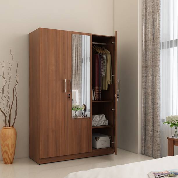 SPACEWOOD Engineered Wood 3 Door Wardrobe