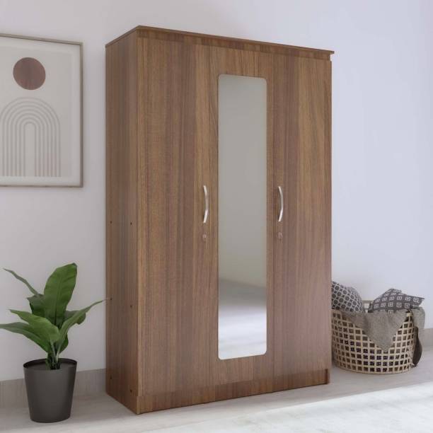 NEUDOT PICO Engineered Wood 3 Door Wardrobe