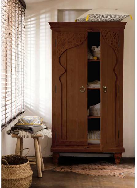 THE ATTIC Solid Wood 2 Door Wardrobe