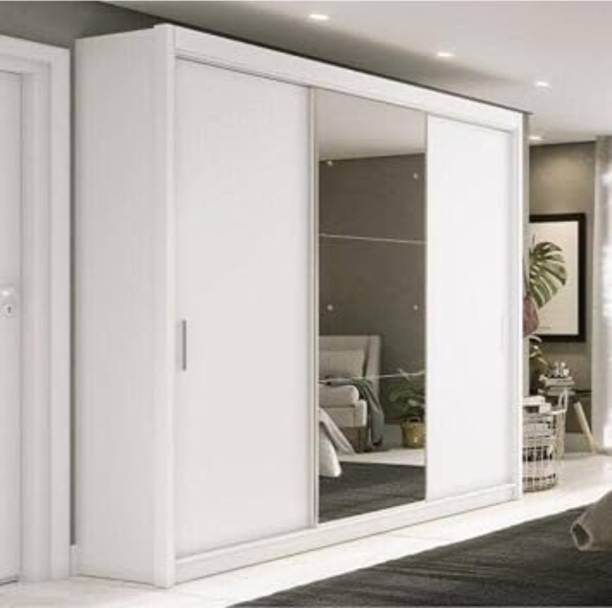 Grand Furnish Engenering Wood Sliding Wardrobe Engineered Wood 3 Door Wardrobe
