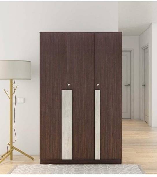 CASPIAN Wooden Almirah for Clothes and Stacking space -Home Furniture Storage Engineered Wood 3 Door Wardrobe
