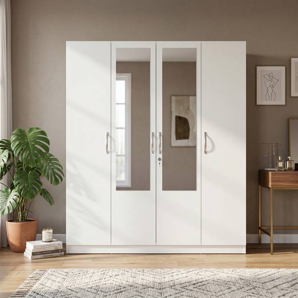 Hometown Allen Plus Engineered Wood 4 Door Wardrobe