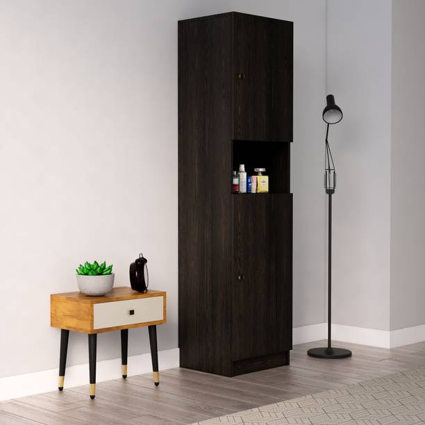 Hexa Red Wardrobe Wooden for Living Room, Bedroom Shelf Storage 3 Year Warranty Engineered Wood 2 Door Wardrobe