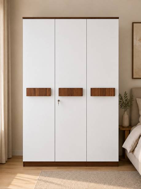 Woodarch Engineered Wood 3 Door Wardrobe
