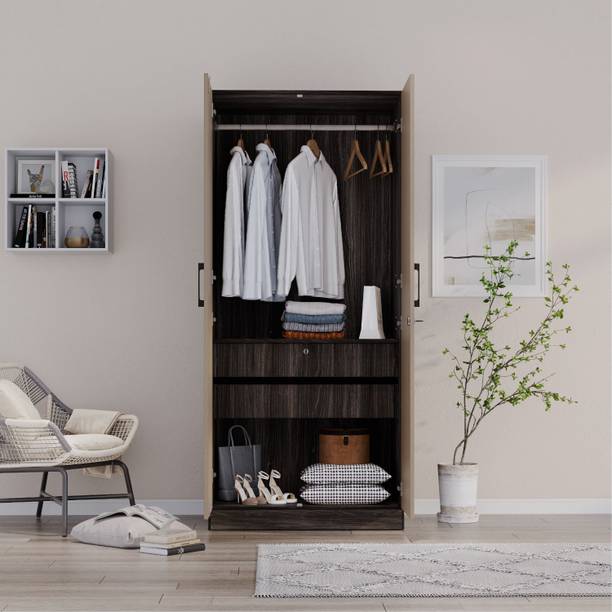 Wakefit Cashmere Plus Engineered Wood 2 Door Wardrobe