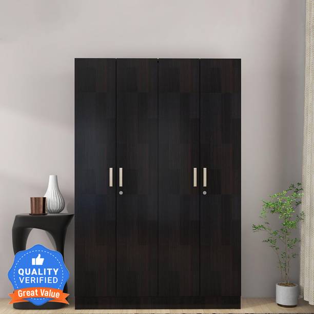 Mintwud from Pepperfry Kenzou Engineered Wood 4 Door Wardrobe