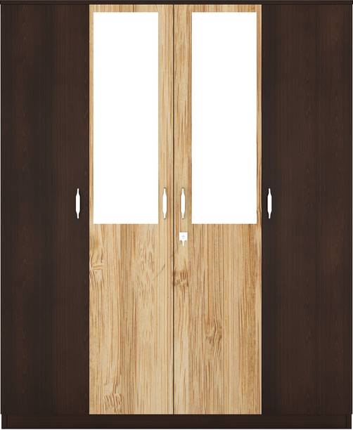 Nilkamal Willy Engineered Wood 4 Door Wardrobe