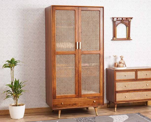 SMAART CRAAFTS Solid Wood 2 Door Wardrobe