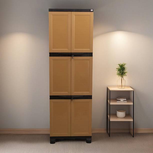 Classic Furniture Liberty 6ft -Ambergold -Coffee Brown Plastic 2 Door Wardrobe