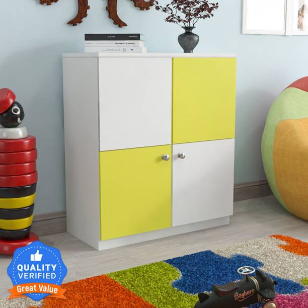 Floresta Wud Engineered Wood Wardrobe/Almari For Bed Room/ Kids Room . Engineered Wood 2 Door Wardrobe