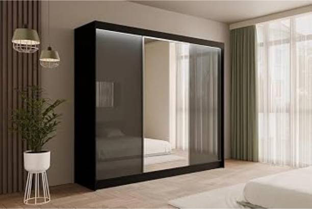 Grand Furnish Engineered Wood Wardrobe Engineered Wood 3 Door Wardrobe