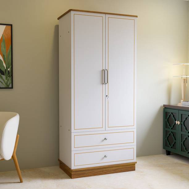 NEUDOT Glamora Delight 2 Engineered Wood 2 Door Wardrobe