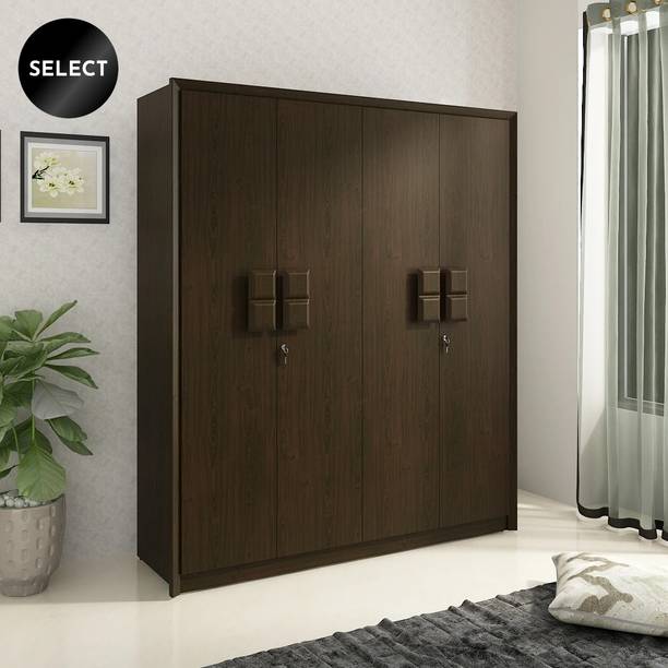 SPACEWOOD Engineered Wood 4 Door Wardrobe