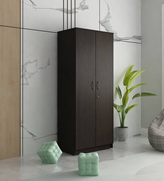 SIVOM SIVOM CAMBRIDGE Multipurpose 2 Door Wardrobe / Spacious 5 Shelves With 2 Drawer Engineered Wood 2 Door Wardrobe