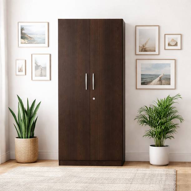 NITYAM Premium Quality Wooden Wardrobe With 2Door Engineered Wood 2 Door Wardrobe