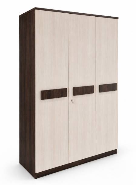 Woodarch Engineered Wood 3 Door Wardrobe