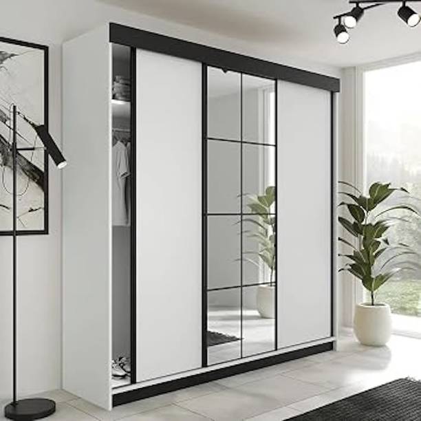 Grand Furnish Engernering Wood Sliding Wardrobe Engineered Wood 3 Door Wardrobe