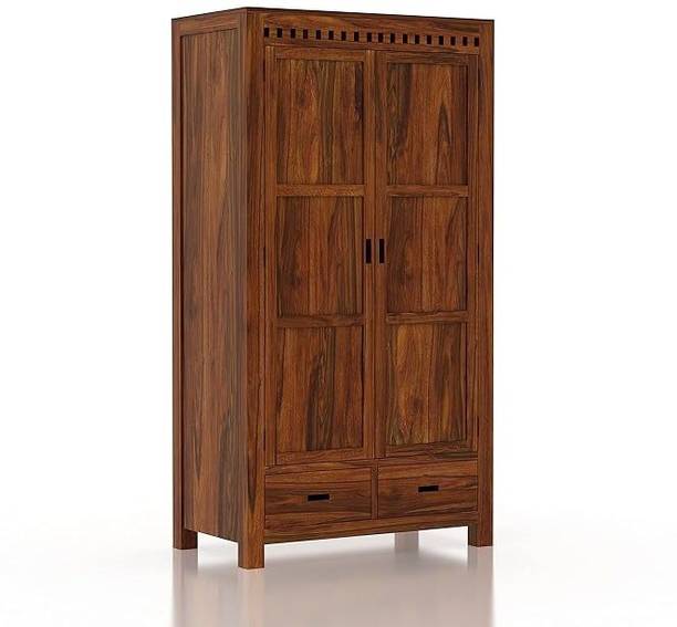 Ganpati Arts Solid Wood 2 Door Wardrobe